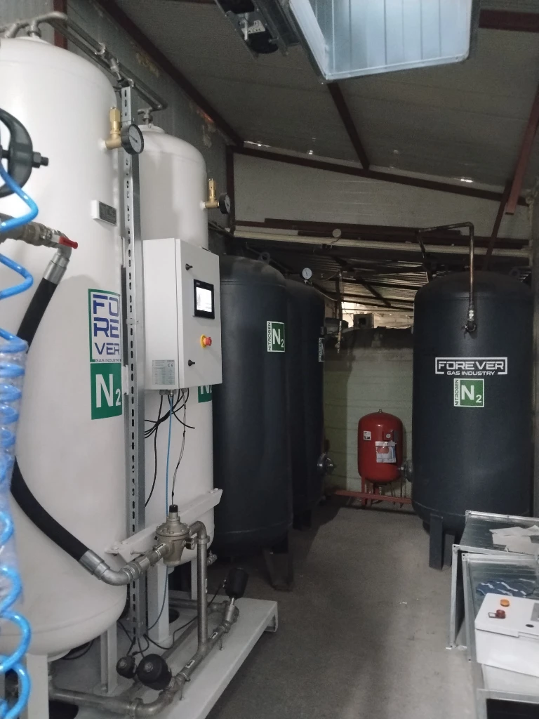 High-purity Forever Nitrogen Generator for laser cutting.