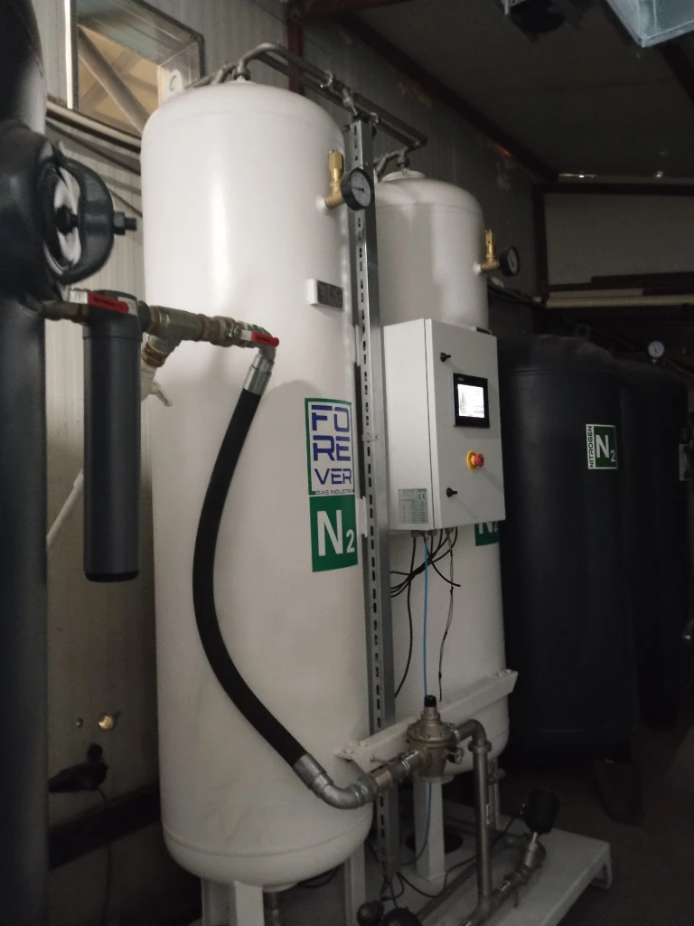 High-purity Forever Nitrogen Generator for laser cutting.