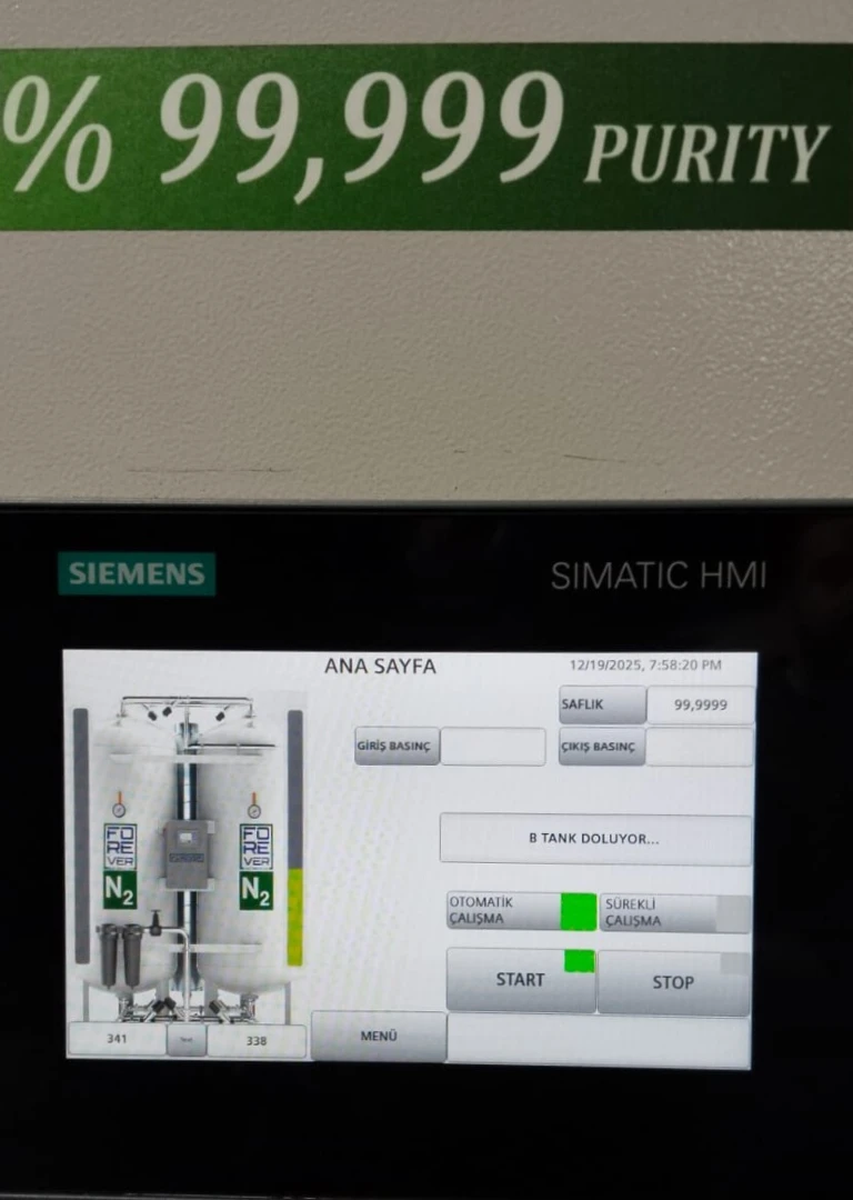 Azot Jeneratör Sistemi 5.