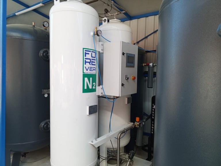 A nitrogen generator has been installed at the heat treatment facility.