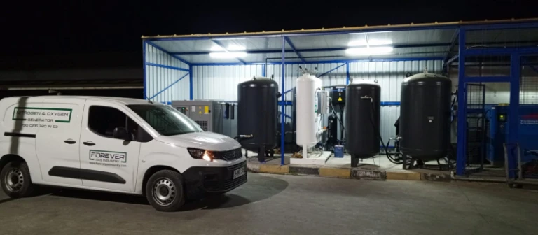 A nitrogen generator has been installed at the heat treatment facility.