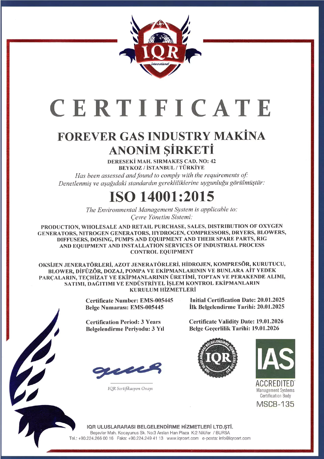 3-forever-gas-iso-14001-sertifikasi