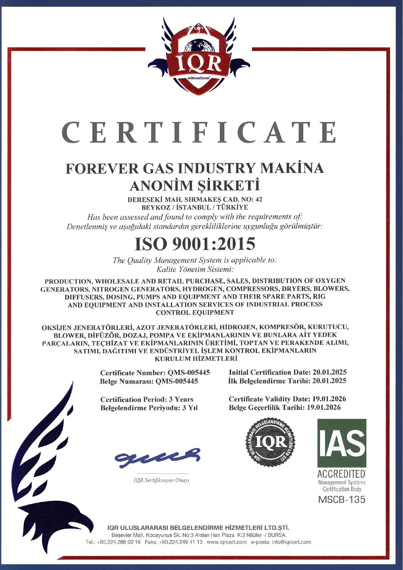 4-forever-gas-iso-9001-sertifikasi