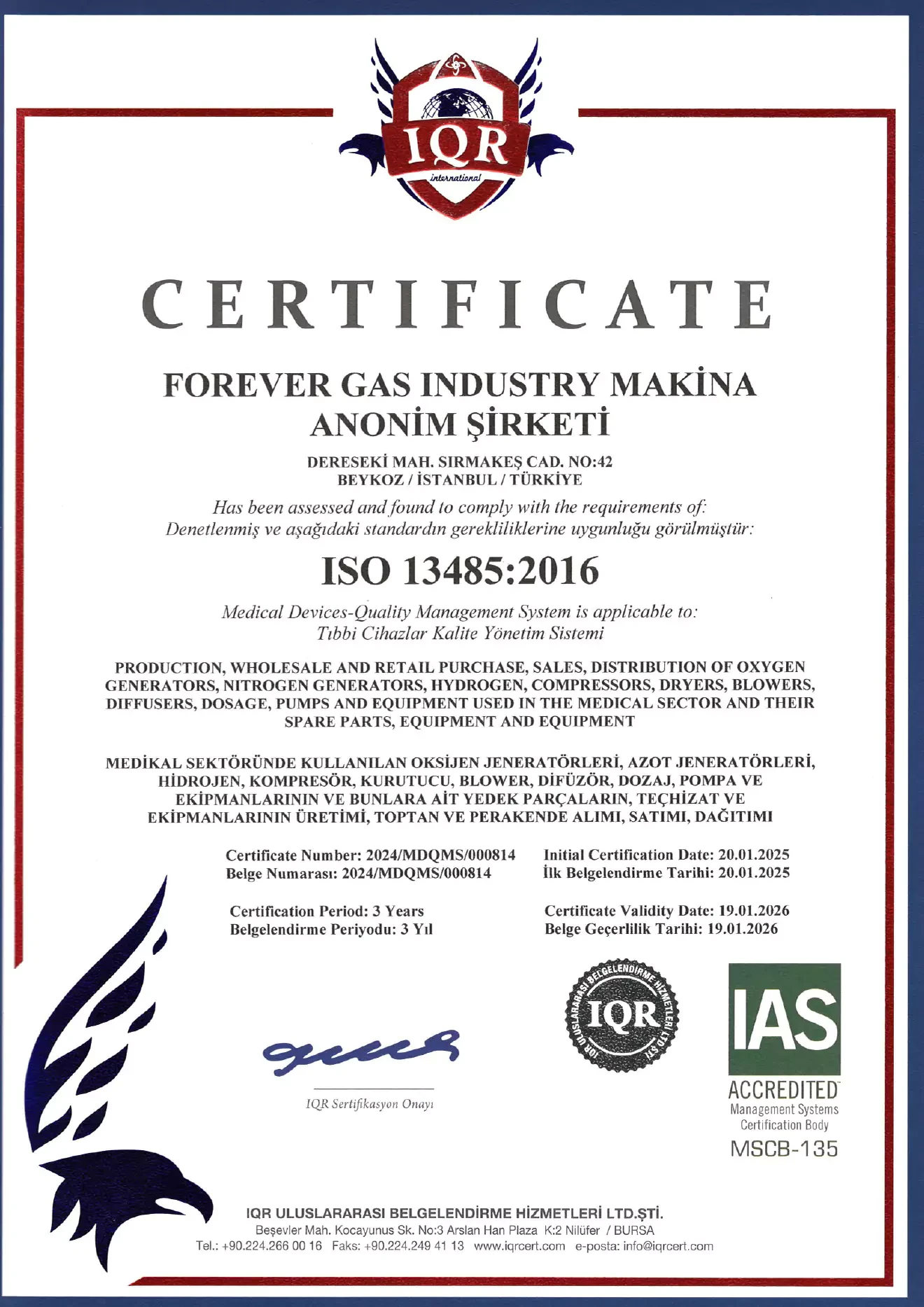 5-forever-gas-iso-13485-sertifikasi